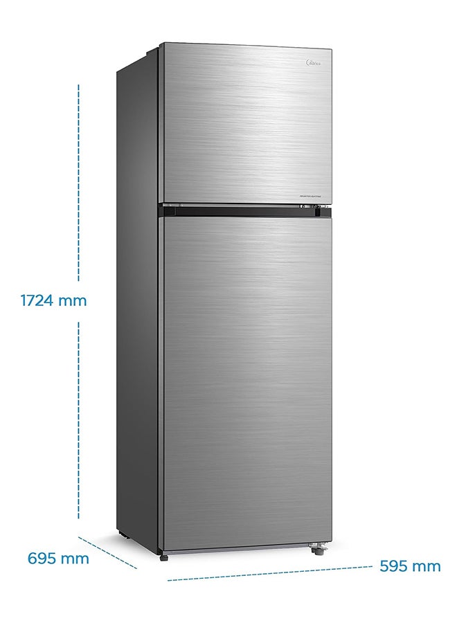 Midea - 489L Gross And 338L Net Capacity Top Mount Double Door Refrigerator, 2 Doors Frost Free Fridge Freezer With Smart Sensor And Humidity Control, Active-C Fresh, Multi-Air Flow, Electronic Control MDRT489MTE46 Silver - Image 1