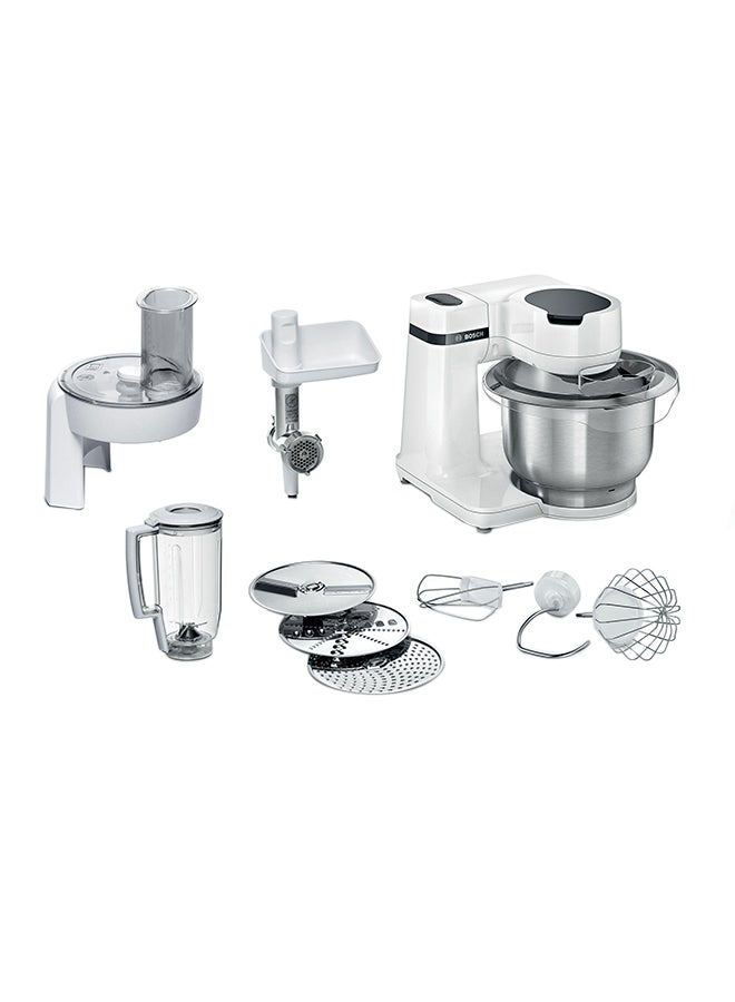 BOSCH - Kitchen Food Processor Machine With 4 Speed Settings 3.8 L 700 W MUMS2EW30G White - Image 1