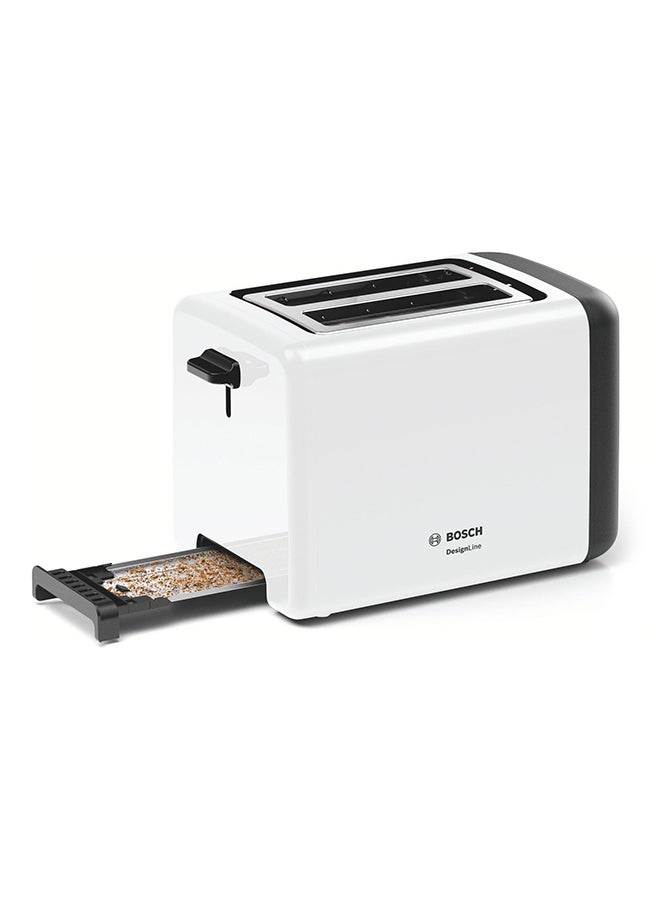 BOSCH Compact Toaster With Warming Rack And Two Slices 970.0 W TAT3P421GB Stainless Steel - Image 2