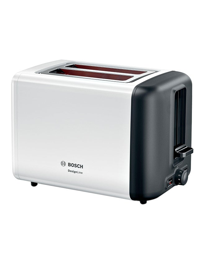 BOSCH Compact Toaster With Warming Rack And Two Slices 970.0 W TAT3P421GB Stainless Steel - Image 1