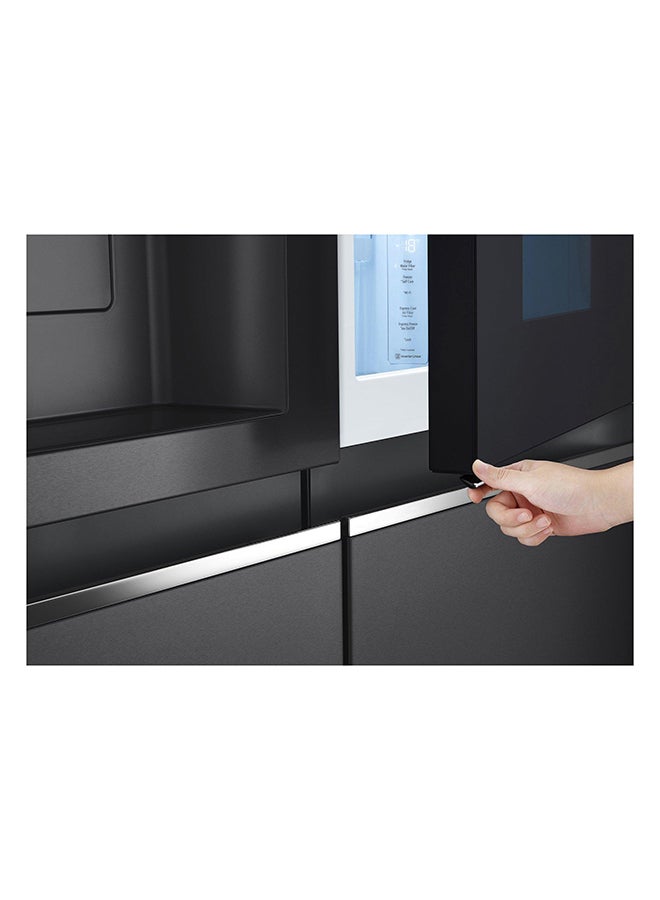 Side By Side Refrigerator 18.2Cu.ft, Freezer 7.3Cu.ft, InstaView,Linear Inverter LS32HVDMLV Platinum Silver