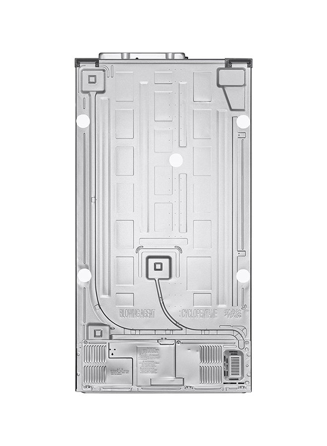 Side By Side Refrigerator 18.2Cu.ft, Freezer 7.3Cu.ft, InstaView,Linear Inverter LS32HVDMLV Platinum Silver