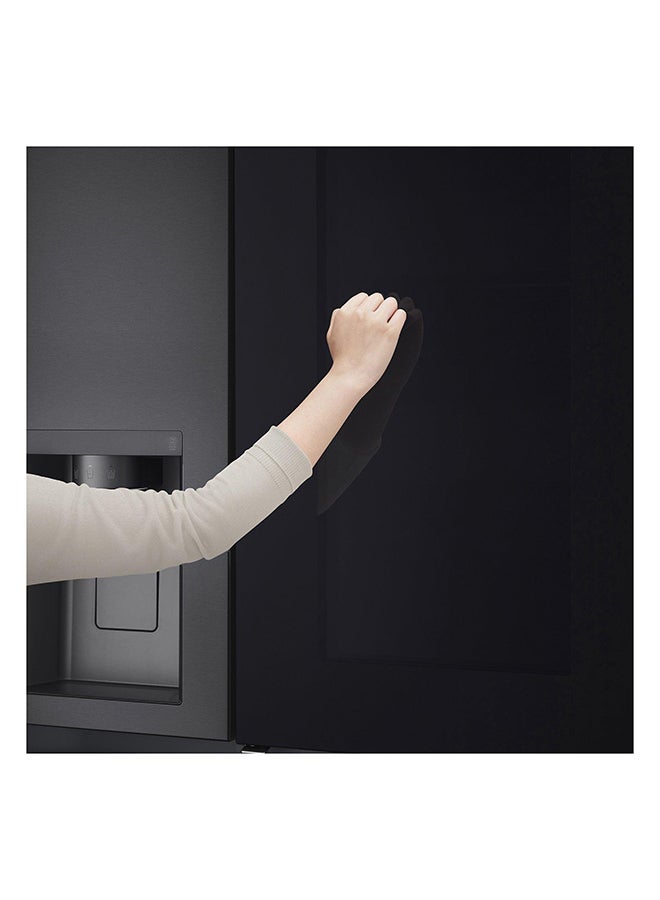 Side By Side Refrigerator 18.2Cu.ft, Freezer 7.3Cu.ft, InstaView,Linear Inverter LS32HVDMLV Platinum Silver