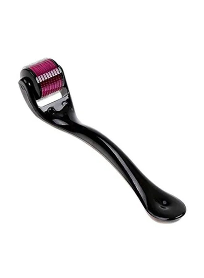 Derma Roller - 540-Piece Needles For The Treatment Of Wrinkles, Hair Loss And Baldness Black/Pink - Image 1