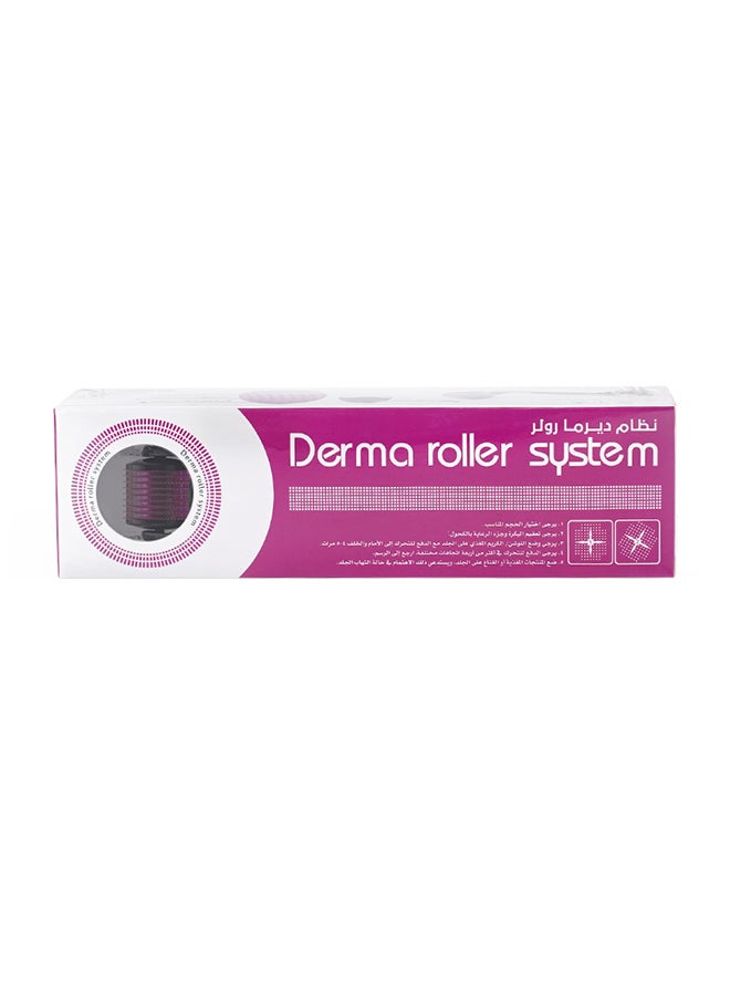 Derma Roller 540-Piece Needle For Cellulite, Acne Scars And Scars Black  - Image 1