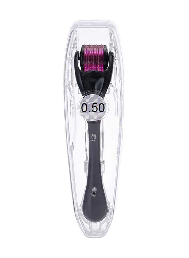Derma Roller - 540-Piece Needles For The Treatment Of Wrinkles, Hair Loss And Baldness Black/Pink - Image 1