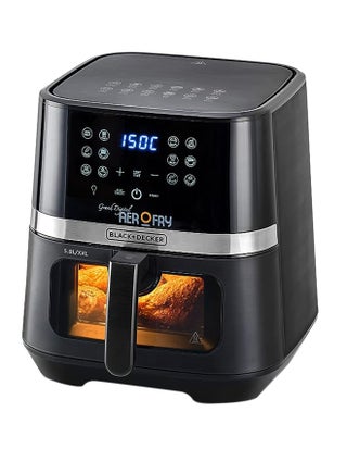 12-in-1 Digital Air Fryer, 8.5L/2Kg Capacity, Rapid Hot Air Circulation for Frying, Grilling, Baking and Broiling, Brushed Matte Finish, Viewing Window - 5.8 L 1800 W AF5800-B5 Black - v1691400497/N53402975A_2