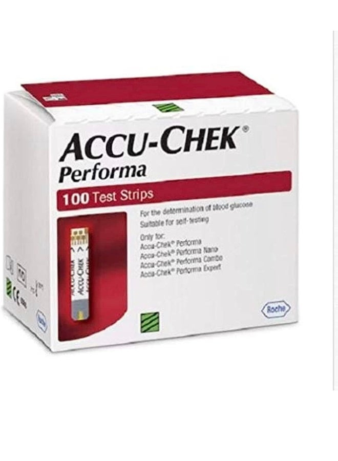 ACCU-CHEK - Performa Blood Glucose 100 Test Strips - Image 1