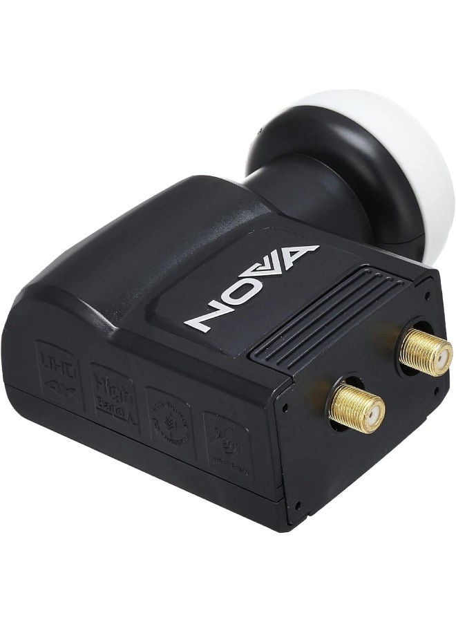 NOVA Ku- Band Universal Twin Lnb Ultra N-202 Black  - Image 3