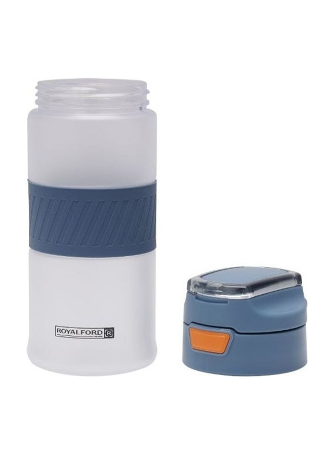 Royalford - Water Bottle With Push Button Cap Blue 650ml - Image 1