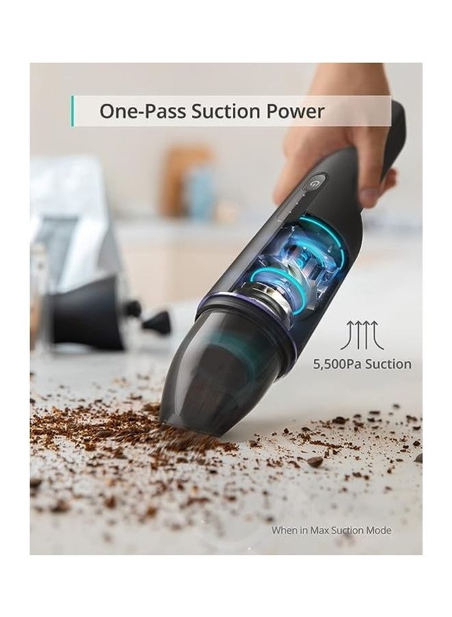 إيوفي By Anker, HomeVac H11, Cordless Handheld Vacuum Cleaner, Ultra-Lightweight 1.2Lbs, 5500Pa Suction Power, USB Charging, For Home Cleaning 60 W T2521111 Black - Image 4