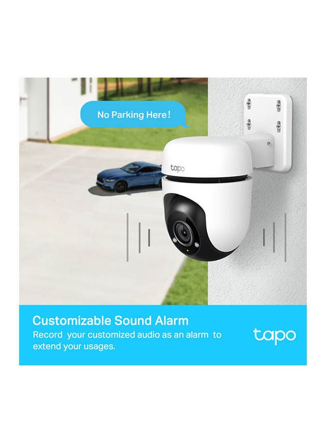 TP-Link Tapo 1080p Full HD Outdoor Pan/Tilt Security Wi-Fi Camera, 360° Motion Detection, IP65 Weatherproof, Night Vision, Cloud &SD Card Storage, Works With Alexa&Google Home (Tapo C500) White - v1691476360/N53426632A_6