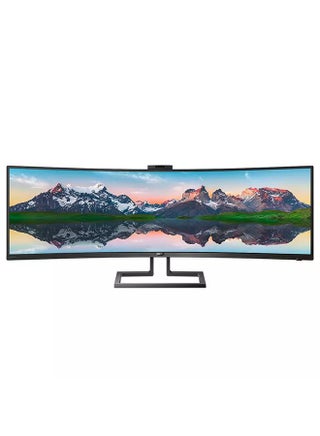 Brilliance 49-Inch SuperWide Curved Monitor, Dual QHD 5120x1440 32:9, USB-C Connectivity And Built-In KVM Switch, Pop-Up Webcam, Height Adjustable, LightSensor Black - v1691476686/N52607160A_1