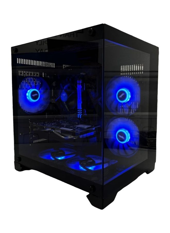 1STPLAYER - TMD Radeon Gaming PC With Core i5-10400F Processor/ 16GB RAM/ 1TB SSD/ Windows 10 Pro /AMD RX580 With RGB FANS BLACK - Image 1