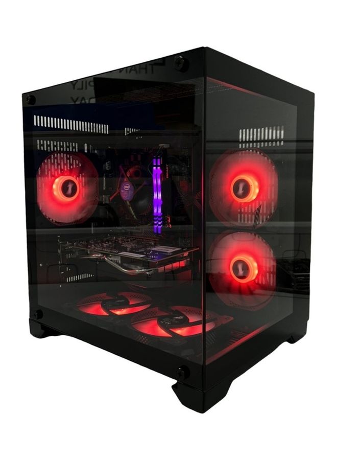 1STPLAYER - TMD Radeon Gaming PC With Core i5-10400F Processor/ 16GB RAM/ 1TB SSD/ Windows 10 Pro /AMD RX580 With RGB FANS BLACK - Image 1