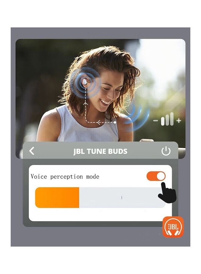 JBL In-Ear Tune Beam True Wireless Noise Cancellation Earbuds White - Image 3