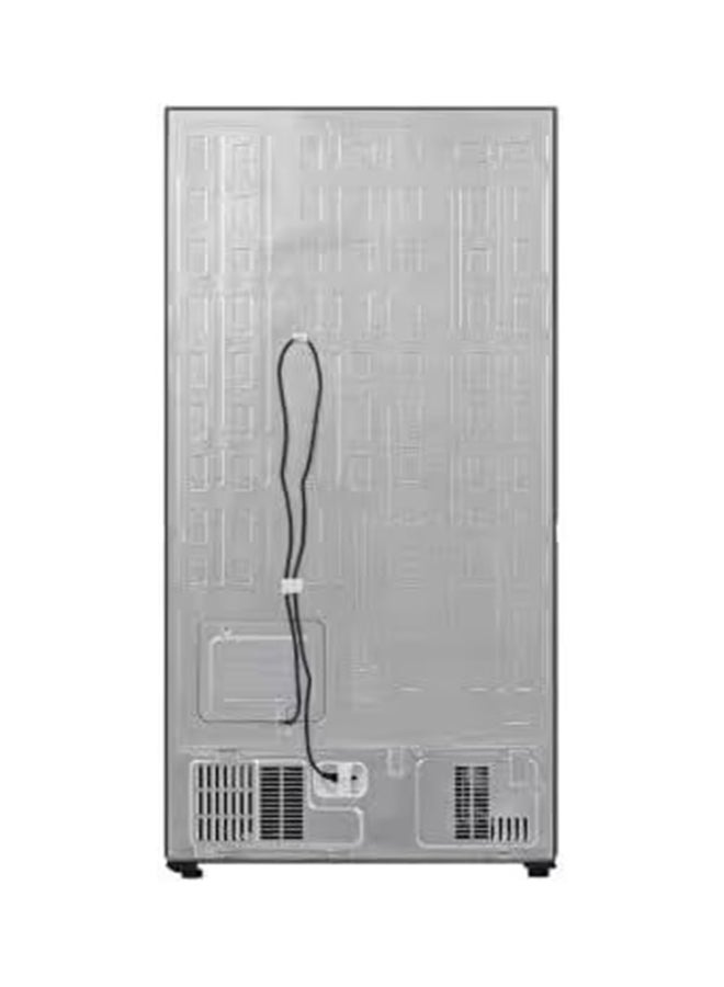 Hisense Side by Side Door, 640 Lt 22.5 Cu.Ft Refrigerator, Auto Defrost, Energy Saving Soundless Invertor, Touch Control, Metal Cooling, Large capacity, Premium Grey RS86W2NSQ Silver  - Image 4