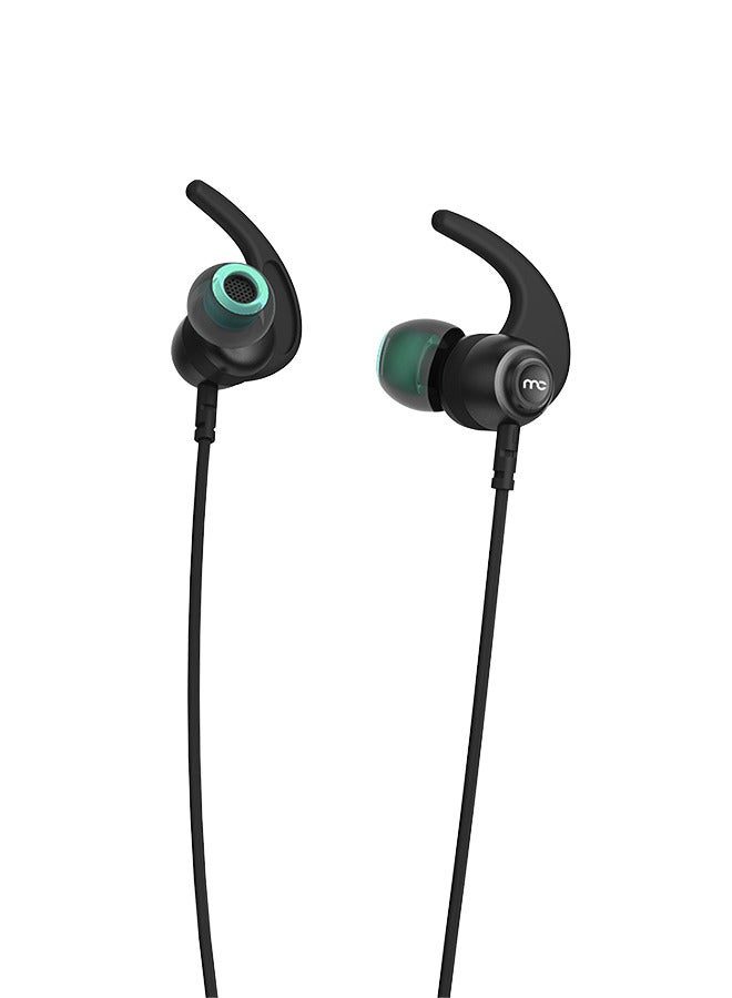 MYCANDY - BHS-B130 Bluetooth Neckband Urban Earz Enc Black - Image 1