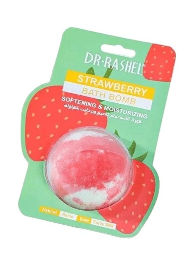 DR. RASHEL Strawberry Bath Bomb 100grams  - Image 1