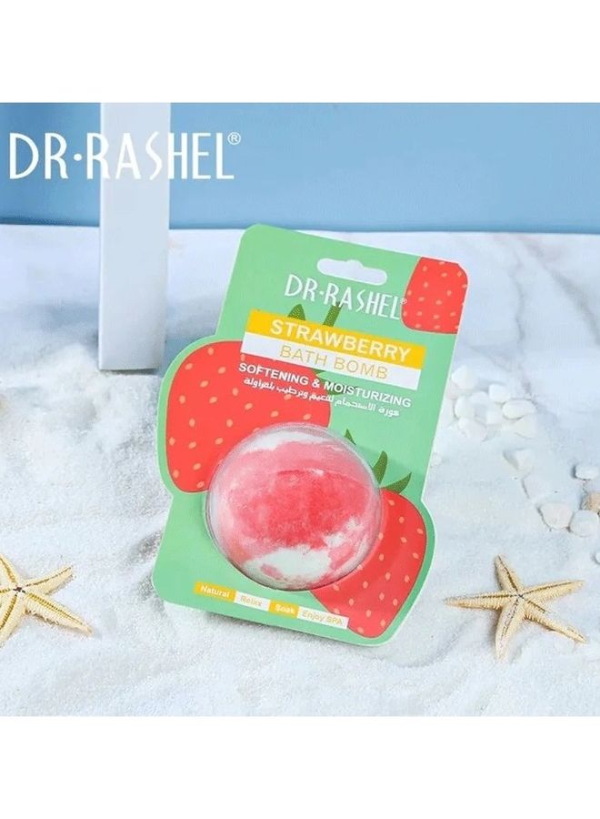 DR. RASHEL Strawberry Bath Bomb 100grams  - Image 2