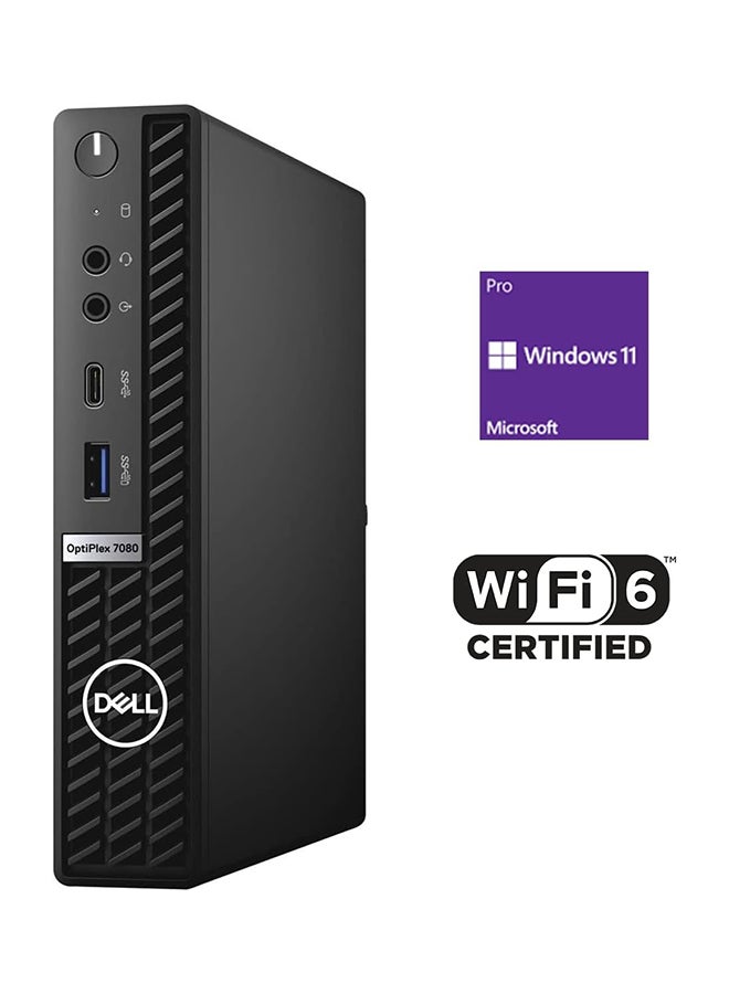 DELL - OptiPlex 7080 Micro Form Factor Mini Business Desktop, Core i5-10500T Processor/16GB RAM/512GB SSD/Intel UHD Graphics/Windows 11 Pro Black - Image 1