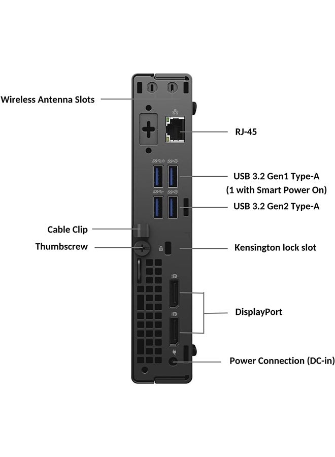 DELL - OptiPlex 7080 Micro Form Factor Mini Business Desktop, Core i5-10500T Processor/16GB RAM/512GB SSD/Intel UHD Graphics/Windows 11 Pro Black - Image 1