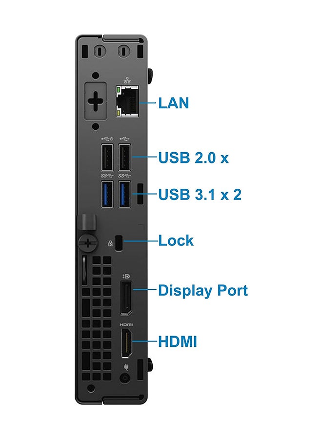 DELL - OptiPlex 3080 Tower PC, Core i5-10500T Processor/16GB RAM/512GB SSD/Integrated Graphics/Windows 10 Pro Black - Image 1