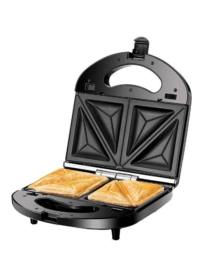 BLACK+DECKER - Sandwich & Grill Maker Non-Stick 2-in-1 Interchangeable Sandwich and Grill Maker With Indicator and Ready to Cook Lights 780 W TS2120-B5 Black and Sliver - Image 1