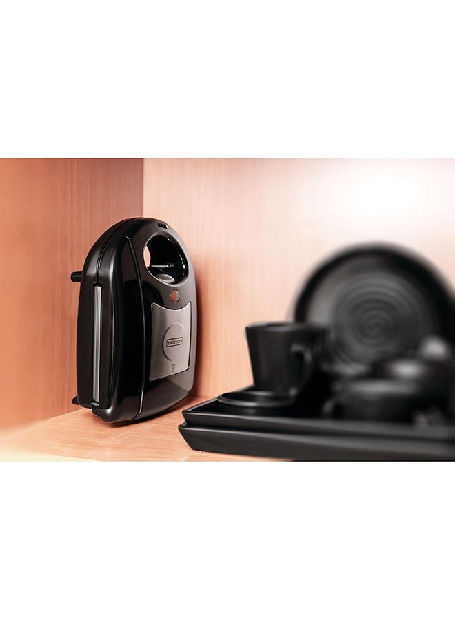 BLACK+DECKER - Sandwich & Grill Maker Non-Stick 2-in-1 Interchangeable Sandwich and Grill Maker With Indicator and Ready to Cook Lights 780 W TS2120-B5 Black and Sliver - Image 1