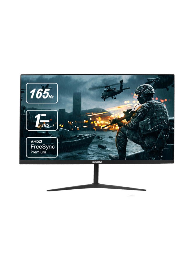 Datazone 27"inch Gaming Frameless Monitor With FHD, AMD FreeSync, (1920x1080) IPS Display, Upto 1ms Response Time, HDMI & 165Hz Refresh Rate Black  - Image 1