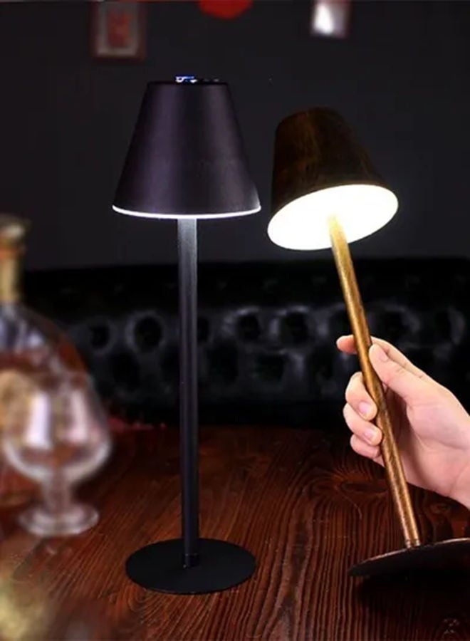 آد فيت - مصباح اضاءه طاوله LED لاسلكي لطاولة المكتب USB وبطارية وقابل لاعادة الشحن أسود - Image 1