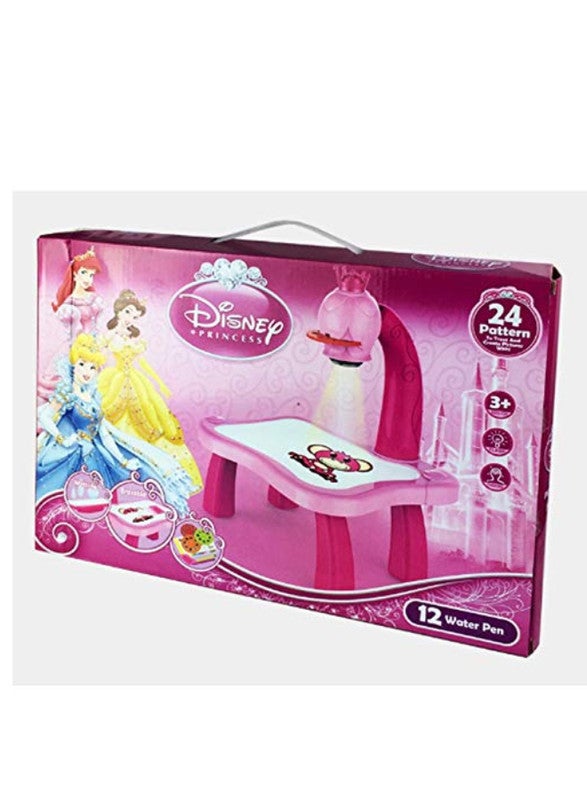 Disney Princess Projector painting drawing activity kit table Pink  - Image 5