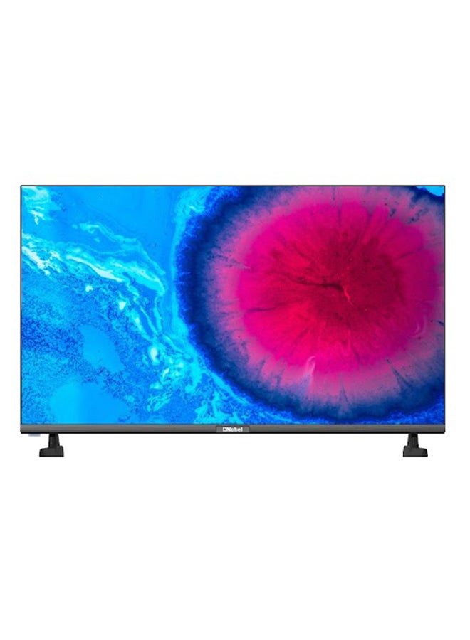 Nobel - 32 Inch Led TV, Frameless, HD DLED 3xHDMI, 1xUSB,2xRF Input, 1xEarphone Output, 1xAV Input, 1xLAN With Remote Control, 19.2 x 72 x 46.2 (W x D x H) cm NTV32FL Black - Image 1