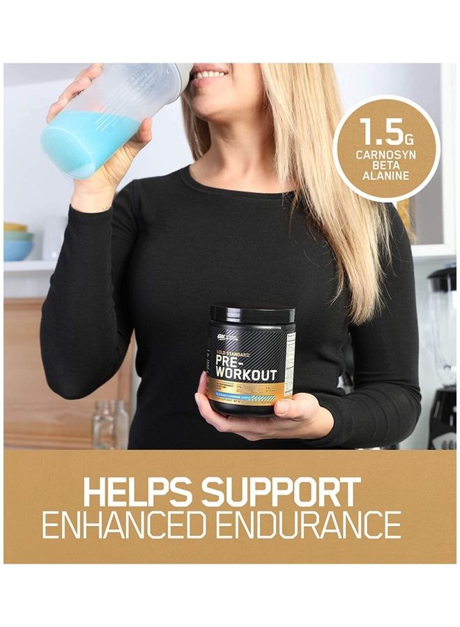 Optimum Nutrition Gold Standard Pre-Workout Blueberry Lemonade 300G 30 Servings  - Image 4