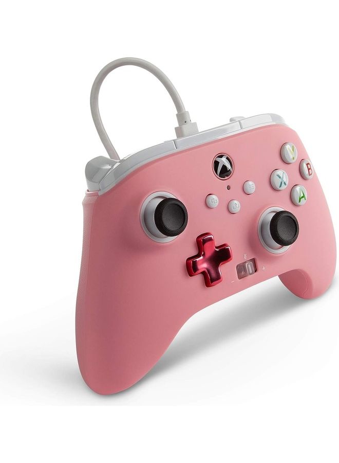 باور أيه - وحدة تحكم سلكية محسنة من PowerA لأجهزة Xbox - وردية اللون، لوحة ألعاب، وحدة تحكم ألعاب فيديو سلكية، وحدة تحكم ألعاب، Xbox Series X|S - Image 1