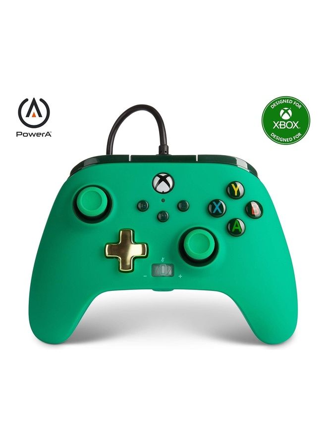 PowerA PowerA Enhanced Wired Controller for Xbox Series X|S - Green, Gamepad, Wired Video Game Controller, Gaming Controller, Works with Xbox One - Xbox Series X - Image 1