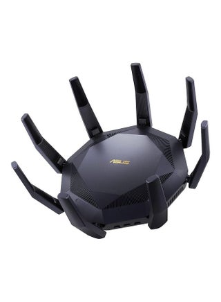 RT-AX89X (AX6000) Dual Band 12-stream WiFi 6 Extendable Gaming Router, Dual 10G Ports, Gaming Port, Mobile Game Mode, Subscription-free Network Security, Instant Guard, VPN Black - v1691649390/N53427327A_1