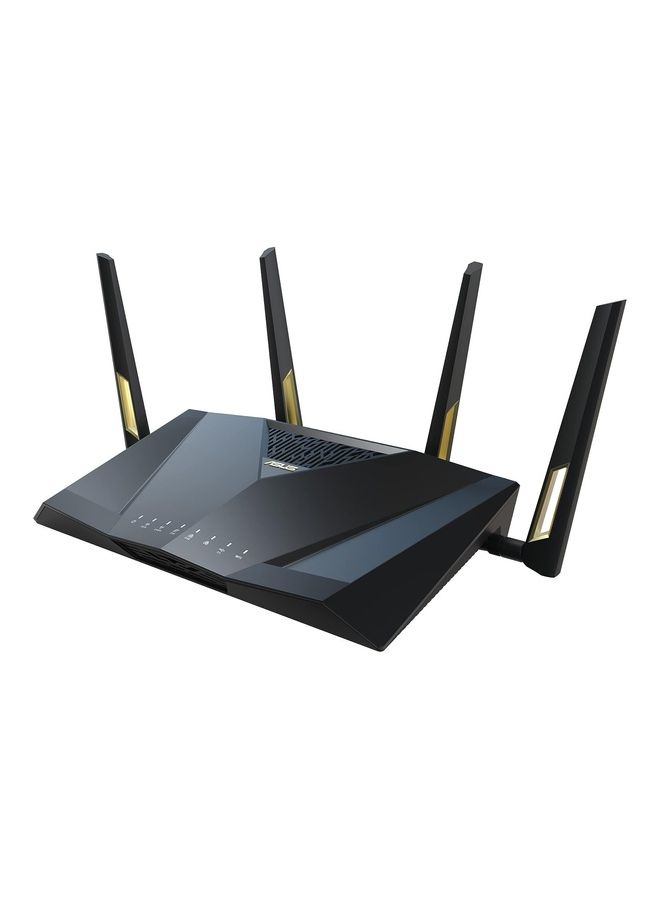 ASUS - RT-AX88U Pro (AX6000) Dual Band WiFi 6 Extendable Gaming Router, Dual 2.5G Ports, ASUS Rangeboost Plus, Port Forwarding, Subscription-Free Network Security, Instant Guard, VPN/ Black - Image 1