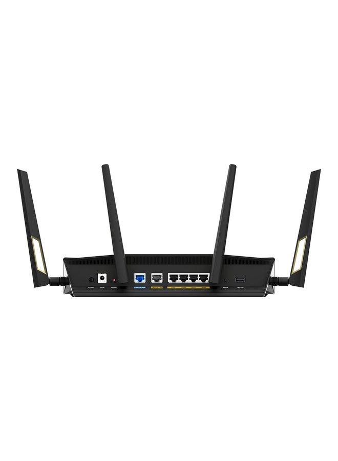 ASUS - RT-AX88U Pro (AX6000) Dual Band WiFi 6 Extendable Gaming Router, Dual 2.5G Ports, ASUS Rangeboost Plus, Port Forwarding, Subscription-Free Network Security, Instant Guard, VPN/ Black - Image 1