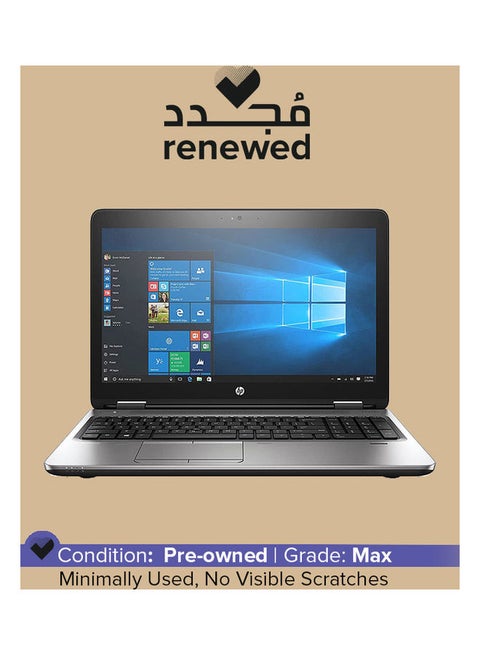 Renewed - ProBook 650 G3 With 15.6-Inch Display Screen,Core i7-7th Generation/8GB RAM/512GB SSD/Windows 10 English Silver