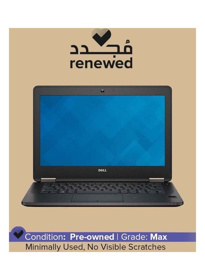 ديل تم تجديده - كمبيوتر محمول بشاشة عرض 12.5 بوصة، معالج 7270 Core i7-الجيل السادس/ذاكرة وصول عشوائي 8 جيجابايت/قرص SSD 256 جيجابايت/نظام التشغيل Windows 10  - Image 1