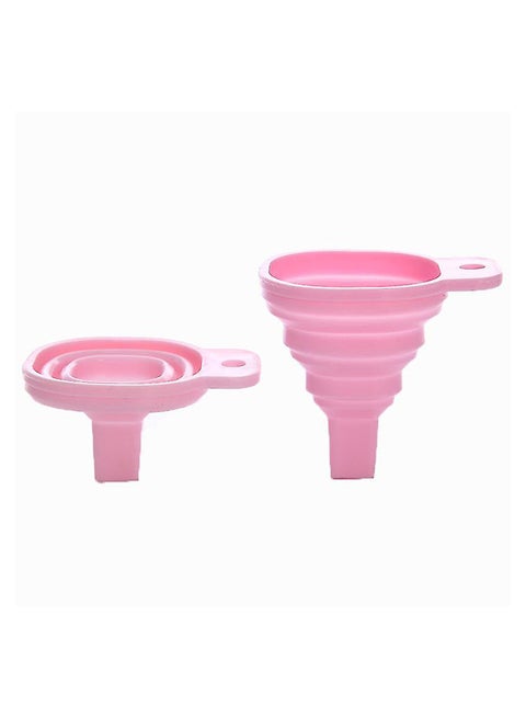 Silicone Foldable Funnel Pink