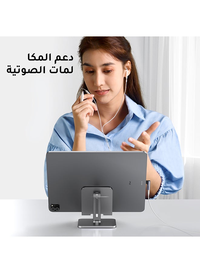 يو جرين - محول السماعات USB C إلى 3.5 مم محول الصوت زاوية مستقيمة مع شريحة DAC محول جاك سماعة الرأس متوافق شاملة متوافق مع آيباد ميني 9 آيباد برو إير 4 S23 ألترا S22 Tab S7 S21 بيكسل 5 XL سلسلة ايفون 15 لون رمادي - Image 1