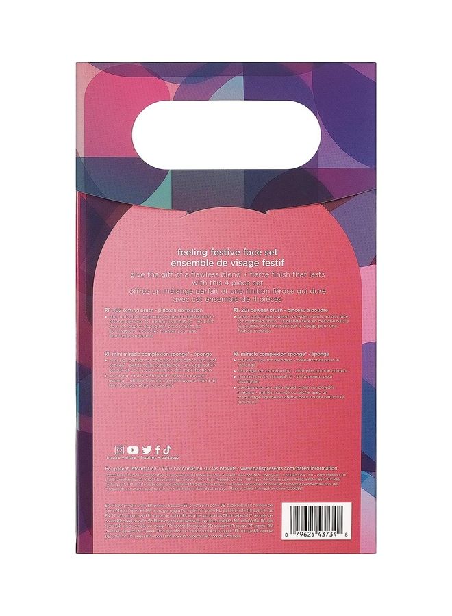 REAL TECHNIQUES 4 Piece Feeling Festive Face Set Gift Limited Edition Multicolour - Image 2