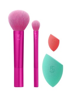 REAL TECHNIQUES 4 Piece Feeling Festive Face Set Gift Limited Edition Multicolour  - Image 3