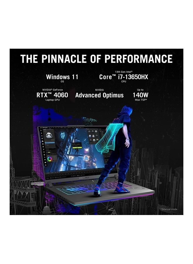 ASUS - Rog Strix G16 Gaming (Upgraded Version) Laptop With 16.1-Inch Display, Core i7-13650HX Processor/16GB RAM/2TB SSD/8GB NVIDIA GeForce RTX 4060 Graphics Card/Windows 11 English/Arabic Grey - Image 1