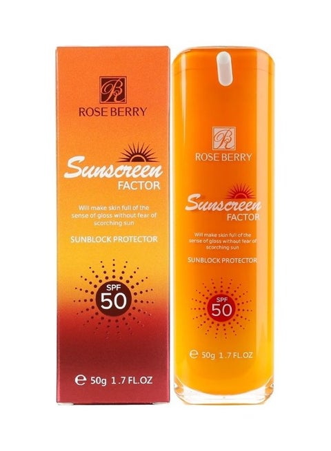 Sunblock Protector SPF50 White 50grams