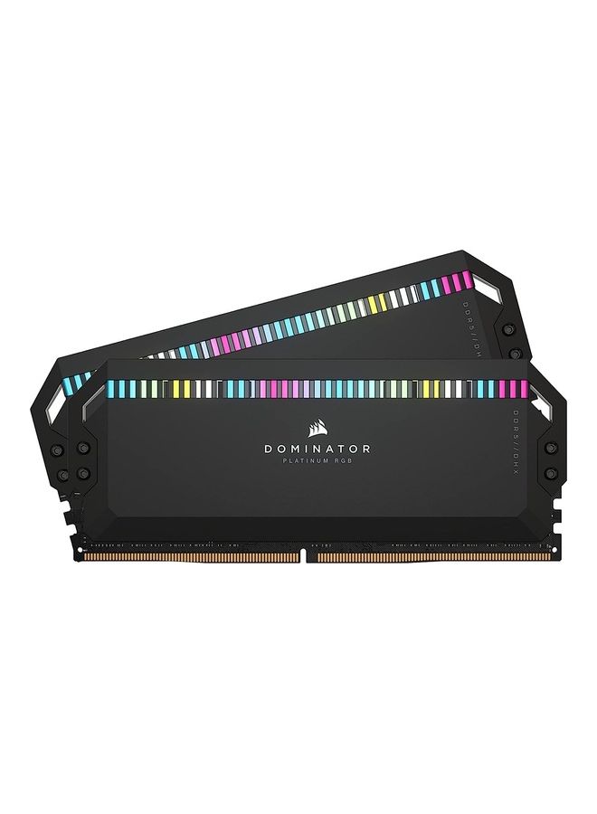 CORSAIR - Dominator Platinum Rgb Ddr5 Ram 64Gb 2X32Gb 5200Mhz Cl40 Intel Xmp Icue Compatible Computer Memory Black - Image 1