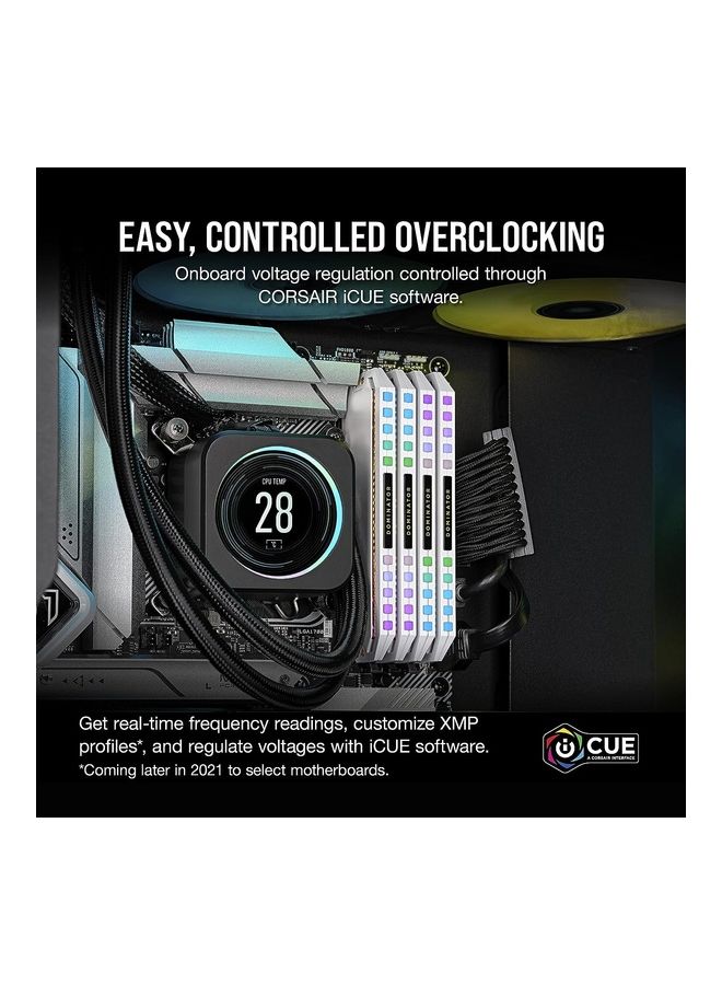 Dominator Platinum RGB DDR5 RAM 64GB 2x32GB 5600MHz CL40 Intel XMP ICUE Compatible Computer Memory - CMT64GX5M2B5600C40W White