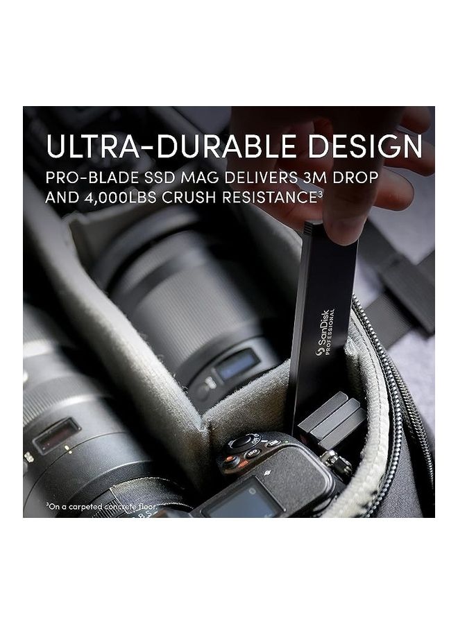 Sandisk - Professional PRO-Blade Transport - Portable and Modular NVMe SSD, Up to 2000MB/s, USB-C, USB 3.2 gen 2x2, Solid State Drive - SDPM2NB-002T-GBAND 2 TB - Image 1